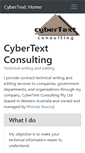Mobile Screenshot of cybertext.com.au